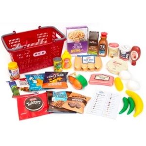 H‑E‑B Kids Play Food Basket - Red